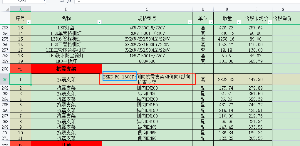  标注的抗震支架规格型号有疑问，应该如何选择？