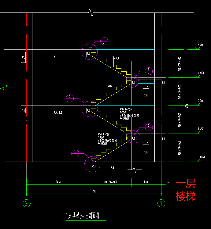  在江苏工程中，如何计算一层楼梯的投影面积以及包含2.96米高梁板的情况？