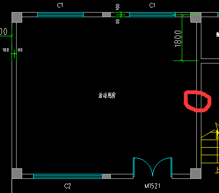  计算外墙中心线时，偏心处理规则是什么？