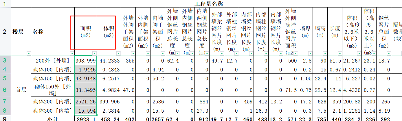 求解：我该如何区分一个区域是单面面积还是全面积？