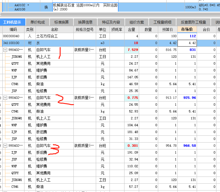 应该如何分配3辆自卸汽车和3台履带挖掘机进行石渣装载作业？