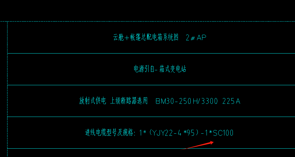  2号配电箱云舱进线标注为SC管，UPVC管不符，怎么回事？