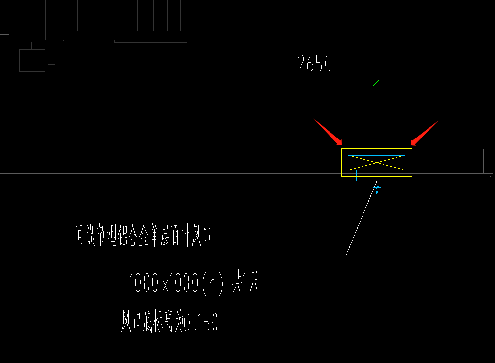  理解风管图中的蓝色方框和黄色图例象征什么？