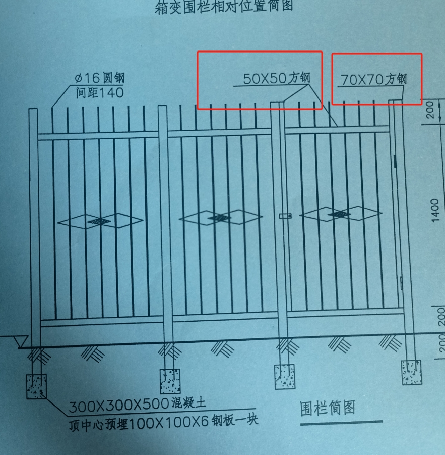  该如何查询箱变围栏中方钢的安装定额？这是关于土建项目的。