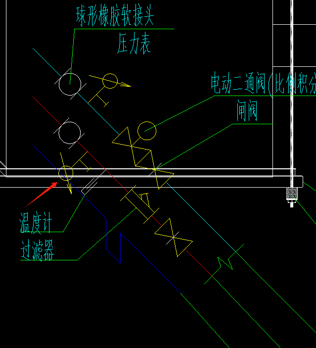  该如何识别冷凝水管上的这个图例符号？