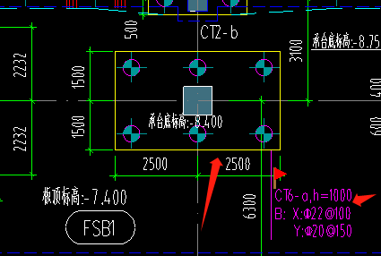  该如何确定承台配筋的X向是以长边为准还是短边？